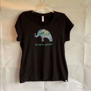 NWT Global Girlfriend * tee shirt * Elephant